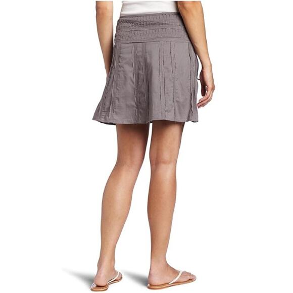 Prana Grey Erin Woven Cotton Voile Skirt Size 0 - Picture 2 of 5